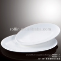 Elegante oval placa de porcelana para o peixe